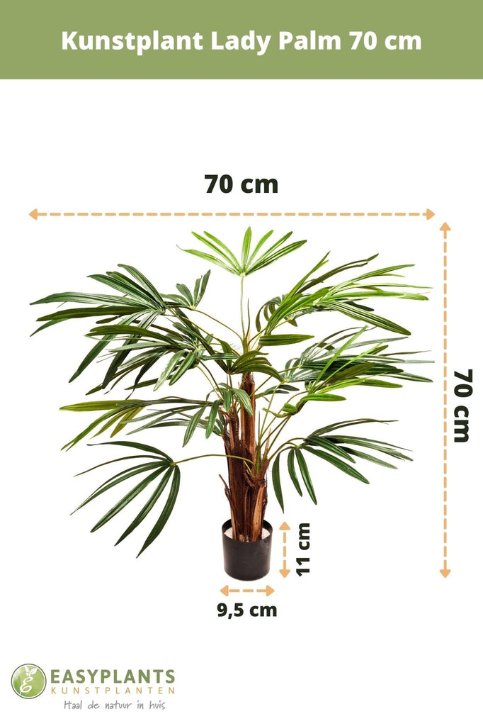 Kunstplant Lady Palm 70 cm