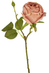 Kunstroos Deluxe 45 cm roze