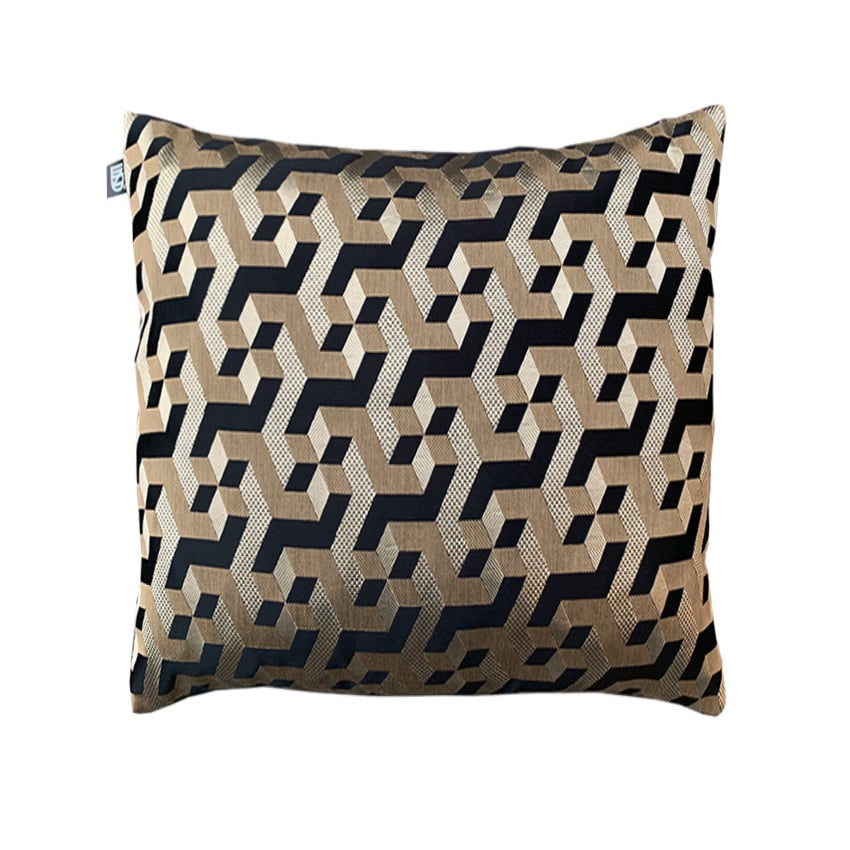 Sierkussen Eshie - Goud/Zwart - L45 B45