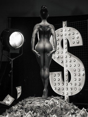 Foto Art - 'Million Dollar babe' (black & white)