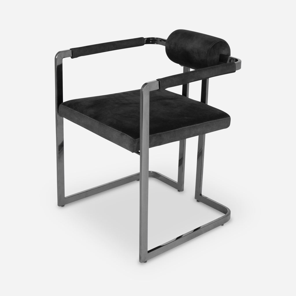 MILO Dining Chair Graphite Velvet