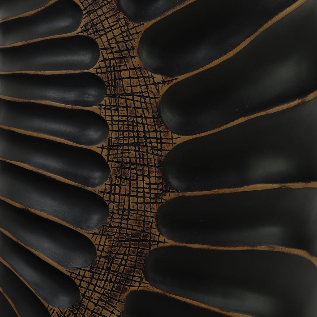 Ovale Vaas Esma - Zwart - L24,5 B11,5 H45,5