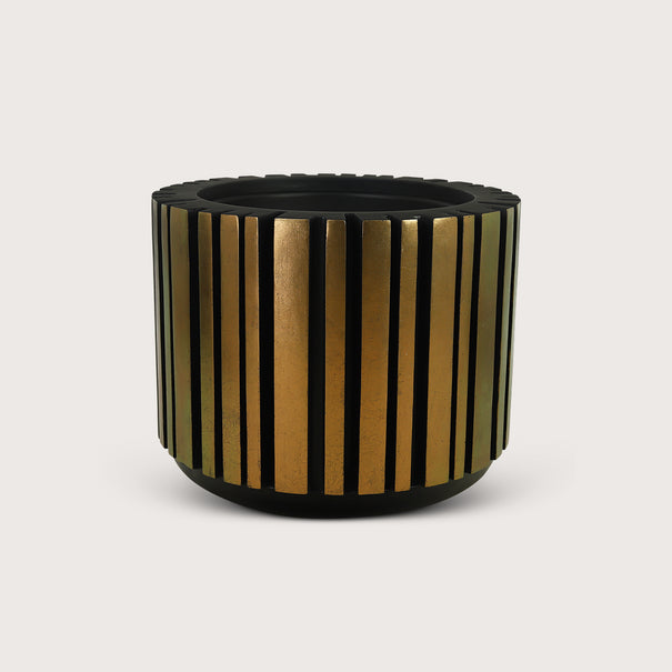 Plantenbak Groove - Goud - D60 H48