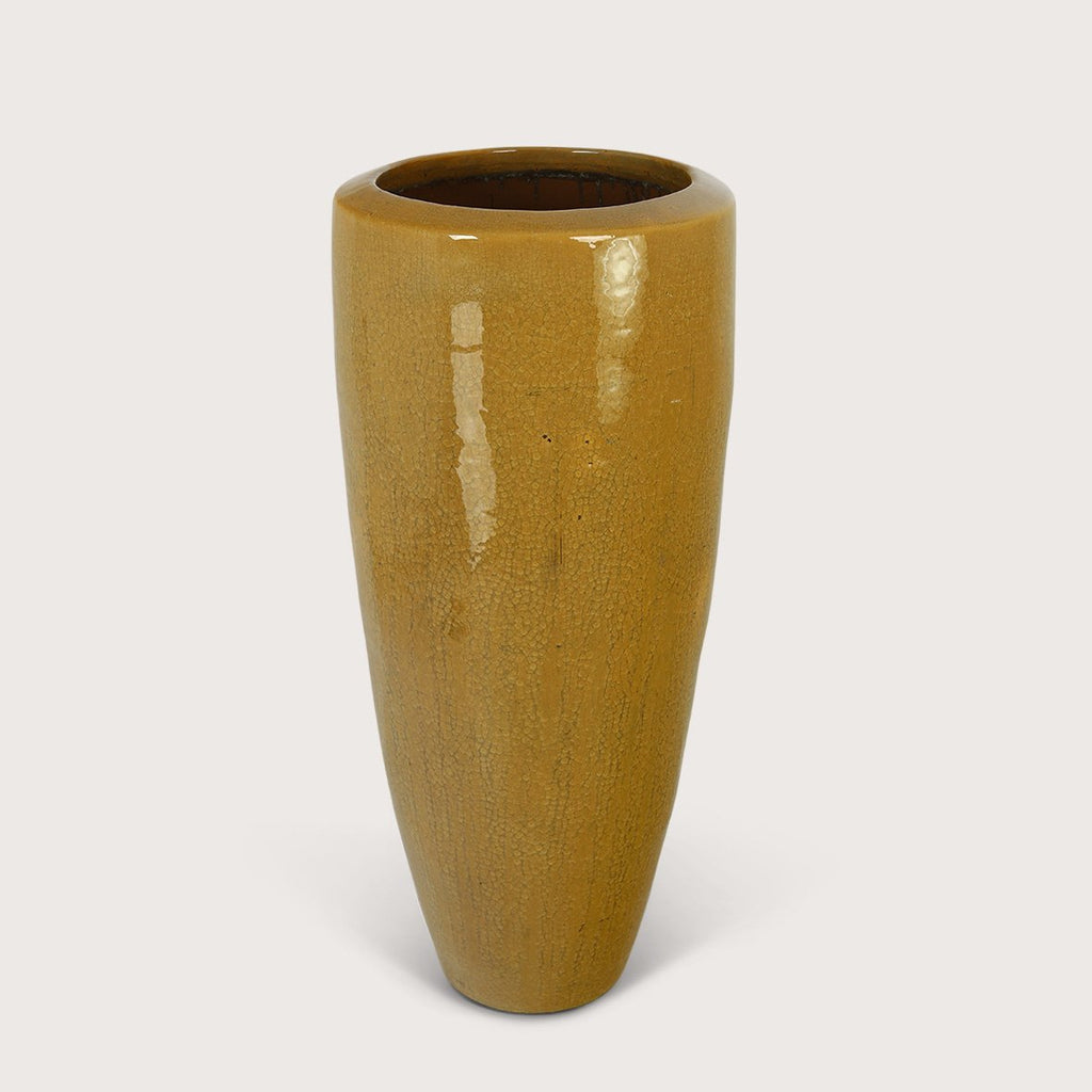 Plantenbak Klaas - Amber Craquelé - D53 H120