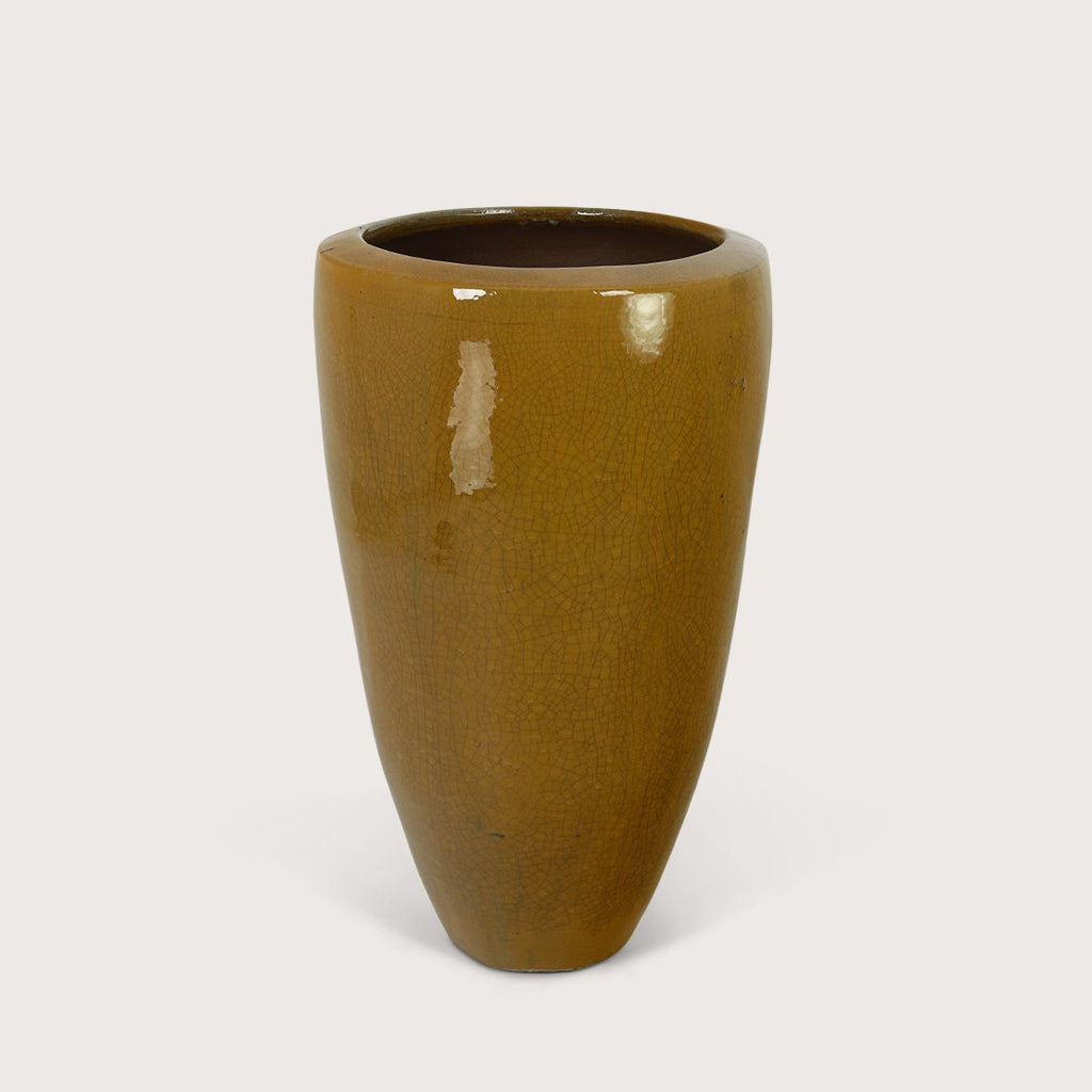 Plantenbak Klaas - Amber Craquelé - D56 H95