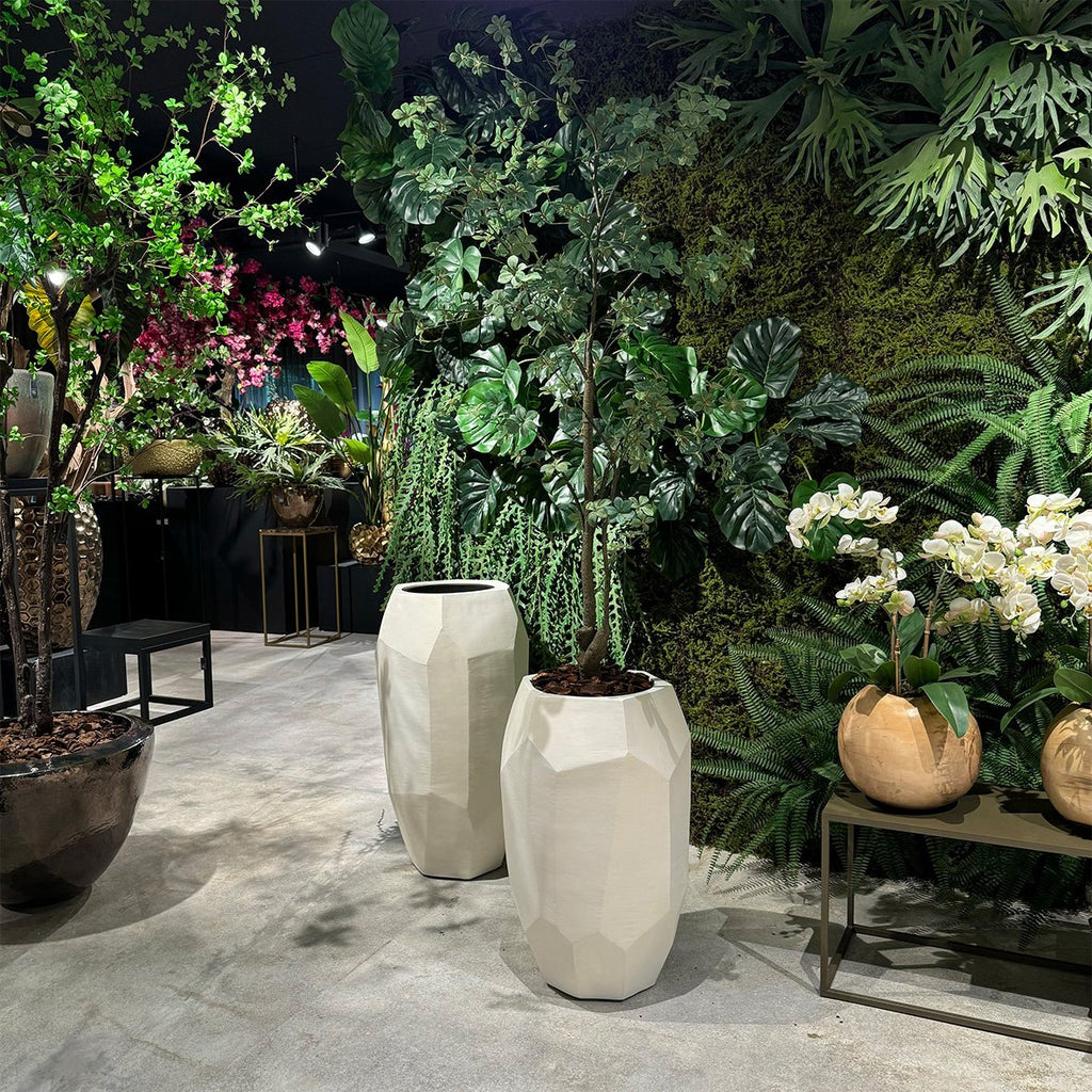 Plantenbak Lucia - Ecru - D48 H75