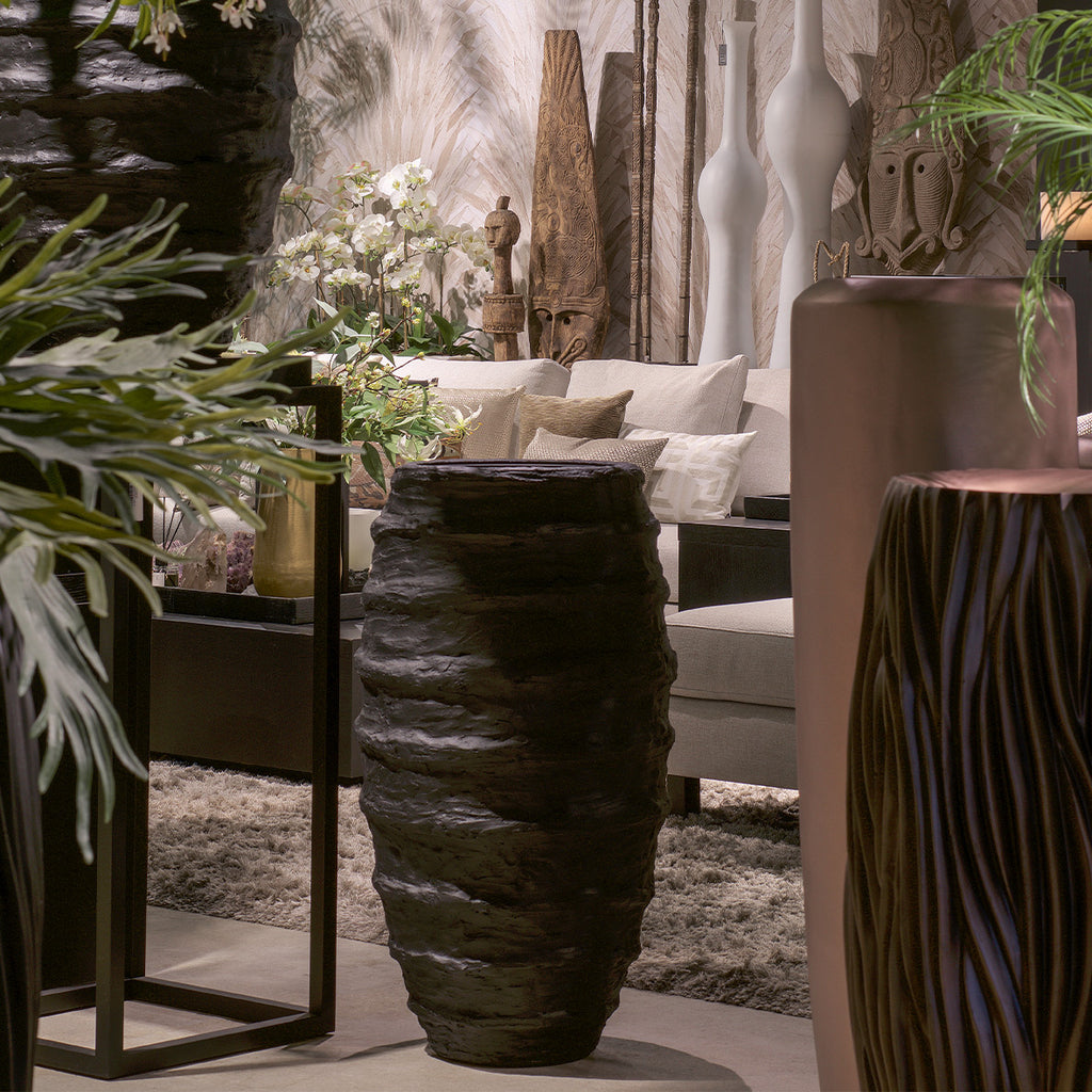 Plantenbak Nino - Zwart - D49 H90