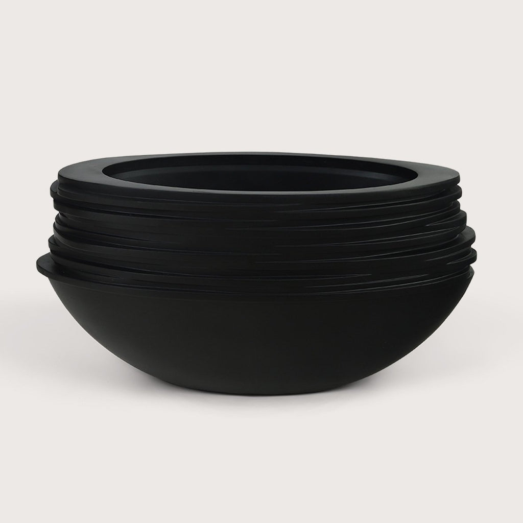 Plantenbak Roza Ovaal M - Zwart - L80 B32 H40