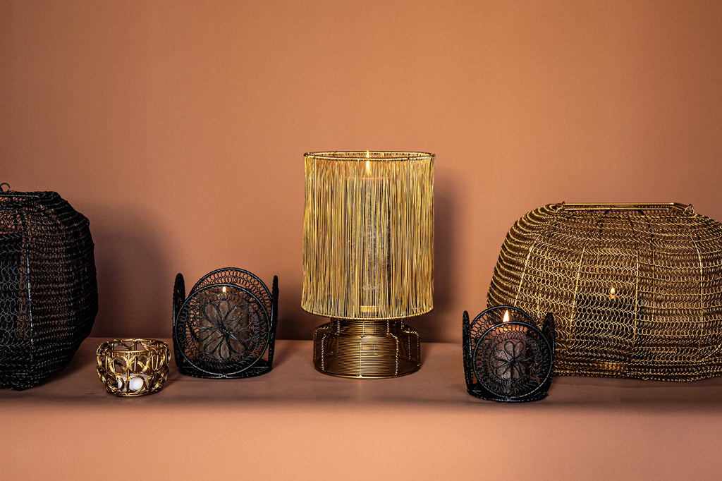 Lantaarn Rayna - Goud - L