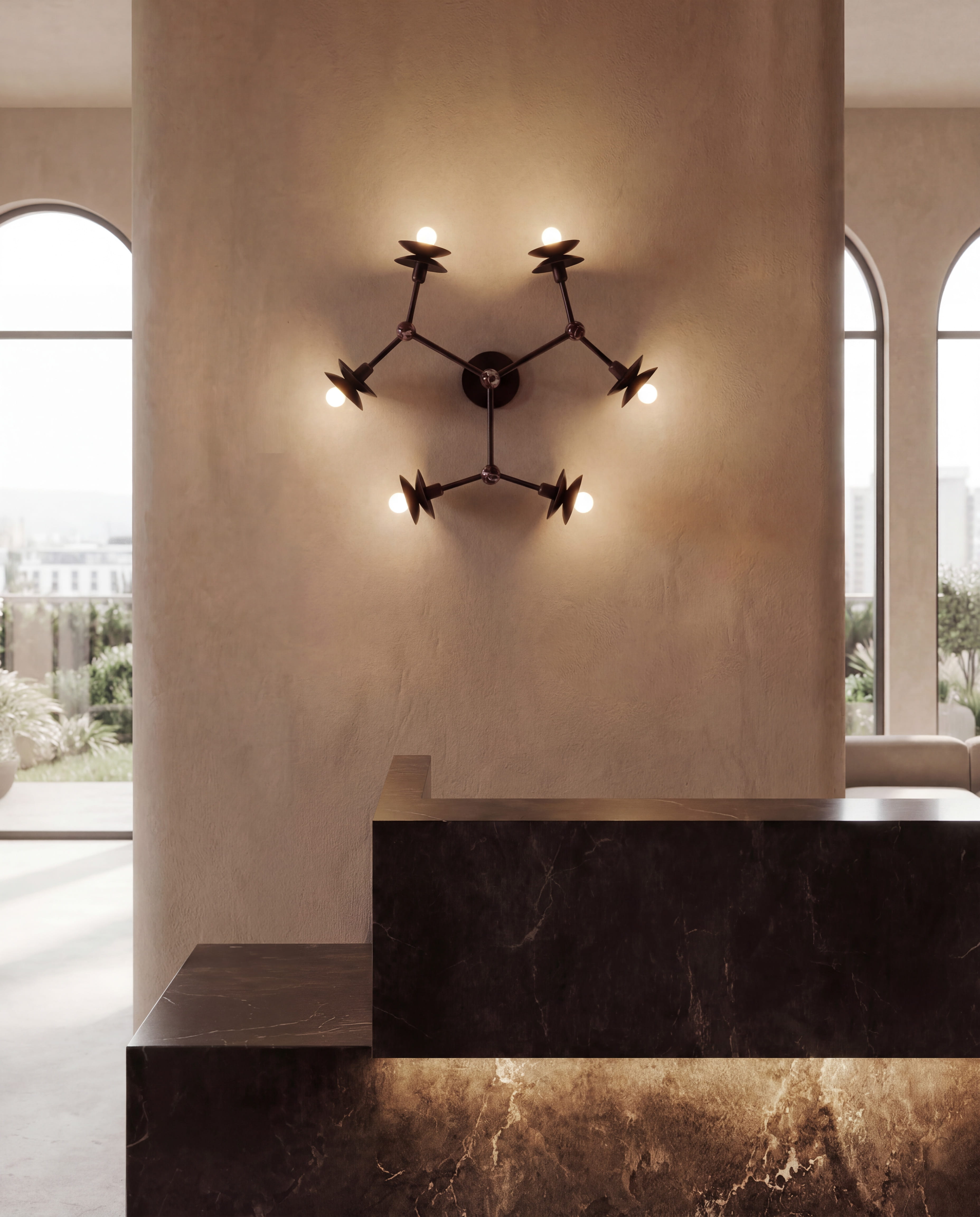 Wandlamp Babylon - 6 Bulbs